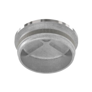Terminale piatto per tubo Ø42,4x2 mm AISI 316 lucido