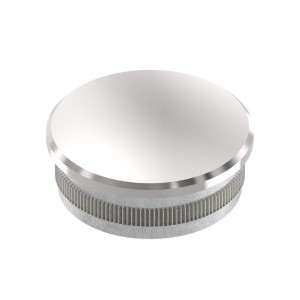 Terminale piatto per tubo Ø42,4x2 mm AISI 316 lucido