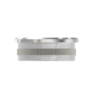 Terminale piatto per tubo Ø42,4x2 mm AISI 316 lucido