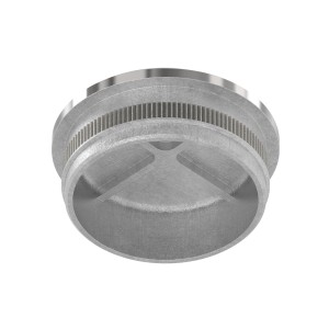 Terminale piatto per tubo Ø42,4x2 mm AISI 316 lucido