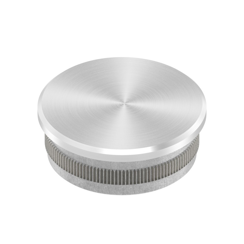 Terminale piatto tubo 48,3x2 mm AISI 316 satinato