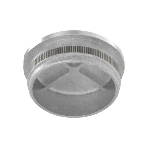 Terminale piatto tubo 48,3x2 mm AISI 316 satinato