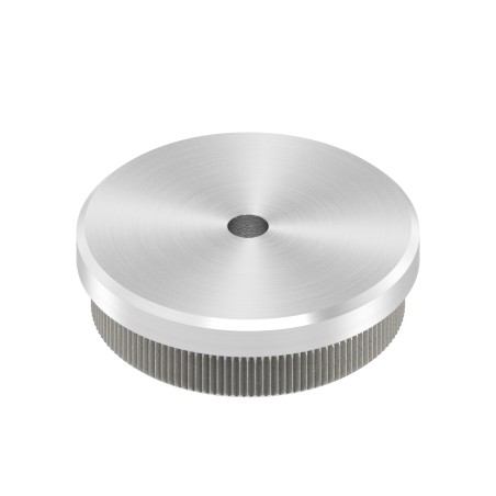 Terminale piatto per tubo Ø48,3x2 mm AISI 304 sat.