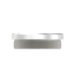 Terminale piatto per tubo Ø48,3x2 mm AISI 304 sat.
