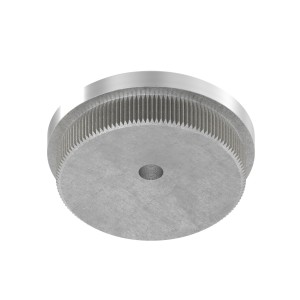 Terminale piatto per tubo Ø48,3x2 mm AISI 304 sat.