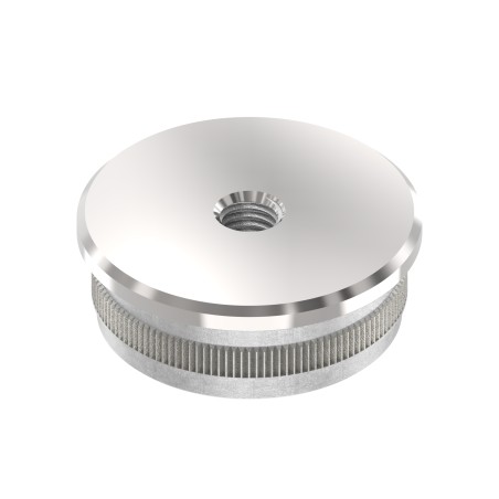 Terminale piatto per tubo Ø42,4 mm AISI 316 lucido