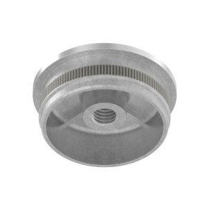 Terminale piatto tubo Ø33,7x2 mm M8 AISI 316 sat.