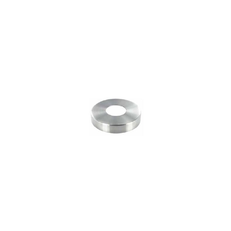 Piastra di copertura per tubo d. 33,7mm H14mm aisi 304