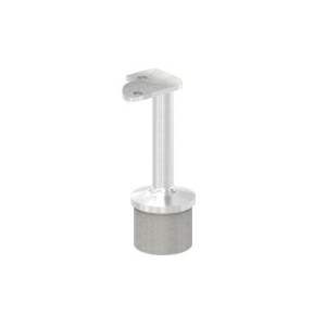 Sostegno corrimano con perno fisso AISI 316 Ø42,4mm