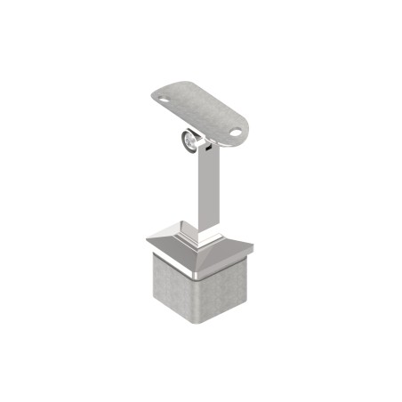 Sostegno corrimano con perno snodato AISI 316 lucido