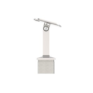 Sostegno corrimano con perno snodato AISI 316 lucido