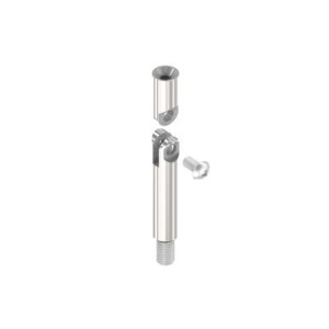 Perno sostegno snodabile Ø12x68 mm AISI 316 lucido