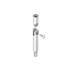 Perno sostegno snodabile Ø12x68 mm AISI 316 lucido