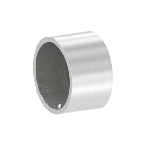Raccordo tubo 26,9 mm attacco muro AISI 316 satinato