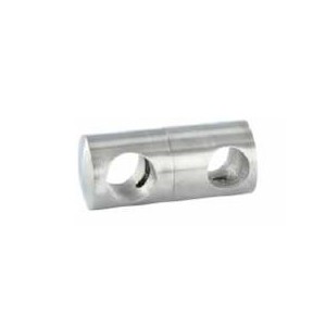 Supporto per tondino d. 12 e 14mm attacco doppio aisi 304