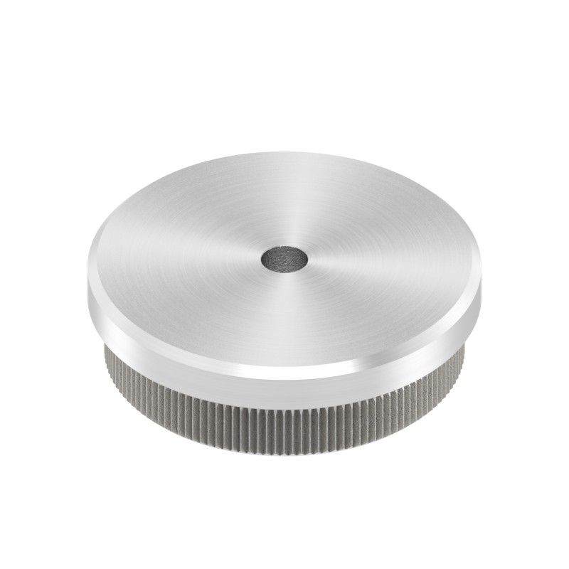 Terminale piatto tubo 42,4x2 mm AISI 304 satinato