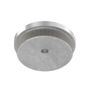 Terminale piatto tubo 42,4x2 mm AISI 304 satinato