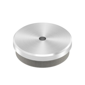 Terminale piatto tubo 42,4x2 mm AISI 304 satinato