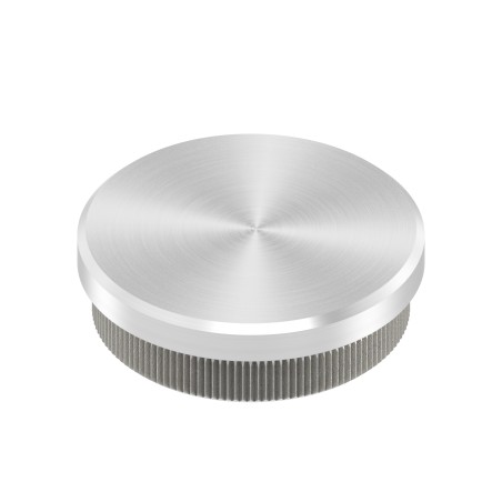 Terminale piatto pieno Ø42,4x2 mm in AISI 304
