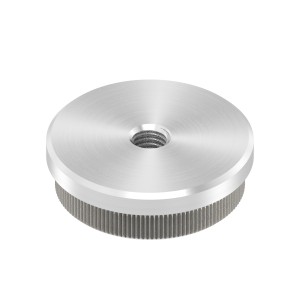 Terminale piatto pieno per tubo Ø42,4 mm AISI 304