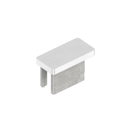 Tappo per tubo 40x20x2 mm AISI 316 satinato