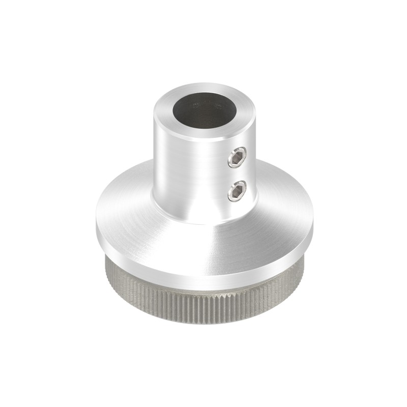 Terminale per tubo Ø42,4x2 mm con foro perno AISI 304