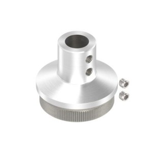 Terminale per tubo Ø42,4x2 mm con foro perno AISI 304