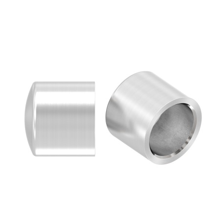 Terminale bombato per tondino 12 mm AISI 304 satinato