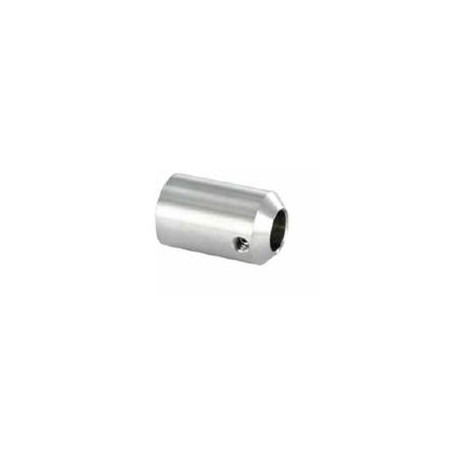Supporto per tondino d. 10,2mm attacco diritto aisi 304