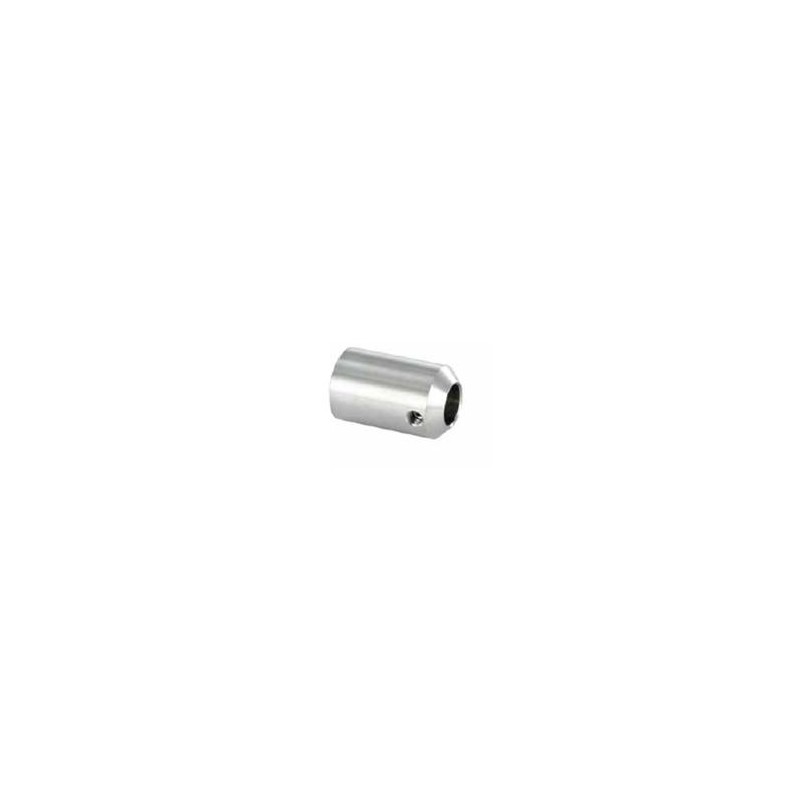 Supporto per tondino d. 12,2mm attacco diritto aisi 304
