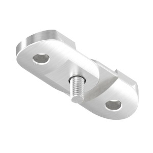 Piastra di collegamento snodabile Ø42,4 mm AISI 304
