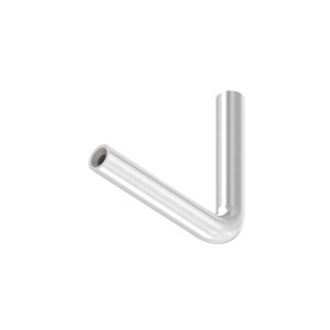 Perno sostegno corto 90° Ø12 mm AISI 304 satinato