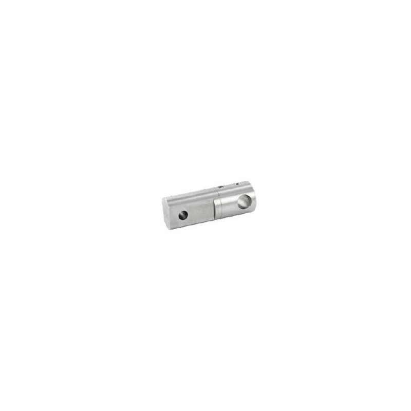 Supporto per tondino d. 12,2mm per montante doppio piatto aisi 304