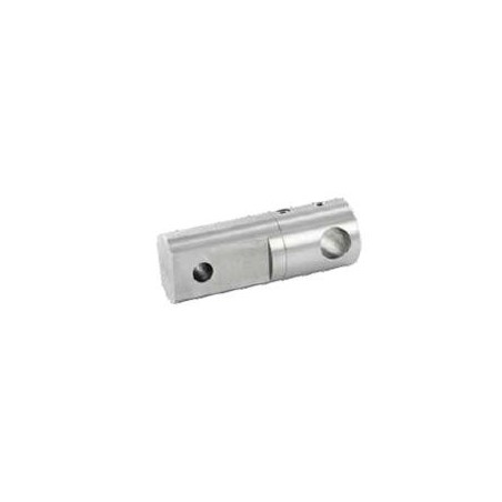 Supporto per tondino d. 14,2mm per montante doppio piatto aisi 304