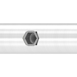 Guida porta scorrevole Ø25 L1800 in AISI 304 satinato