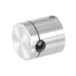 Supporto base per tondino Ø10 mm M8 in AISI 304 sat.