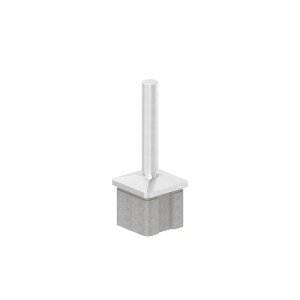 Sostegno corrimano da saldare 40x40 AISI 304 satinato