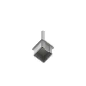 Sostegno corrimano da saldare 40x40 AISI 304 satinato