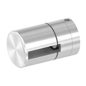 Supporto base per piatto 30x6mm M8 AISI 304 sat.