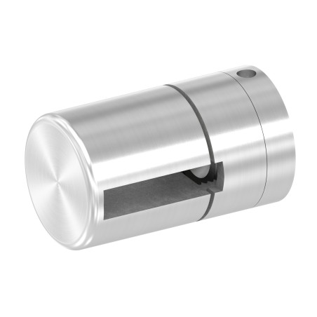 Supporto base per piatto 30x6mm M8 AISI 304 sat.