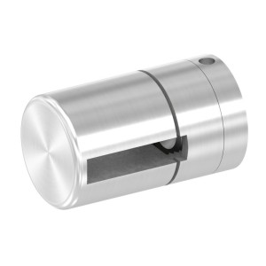 Supporto base per piatto 30x6mm M8 AISI 304 sat.