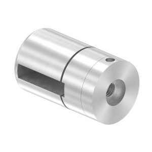 Supporto base per piatto 30x6mm M8 AISI 304 sat.