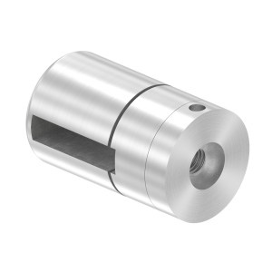 Supporto base per piatto 30x6mm M8 AISI 304 sat.