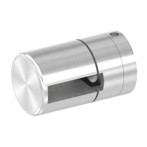 Supporto base per piatto 30x8 mm M8 AISI 304 sat.