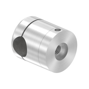 Supporto base per tondino 14 mm M8 inox AISI 304 sat.