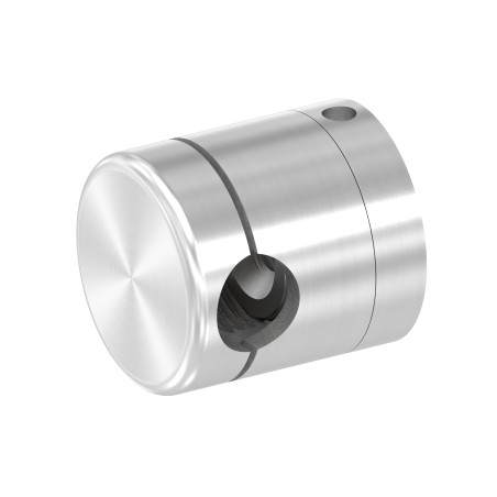 Supporto base per tondino 12 mm M8 AISI 304 sat.