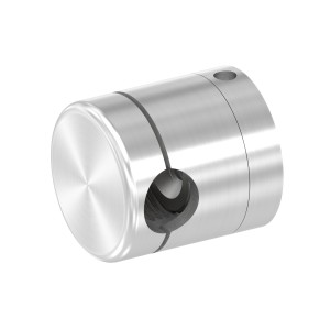 Supporto base per tondino 12 mm M8 AISI 304 sat.