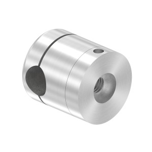 Supporto base per tondino 12 mm M8 AISI 304 sat.