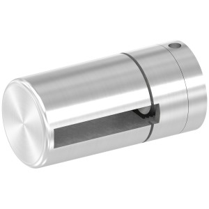 Supporto base per piatto 40x6mm M8 AISI 304 sat.