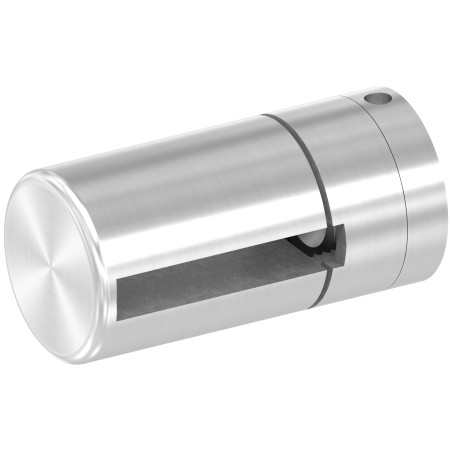 Supporto base per piatto 40x6mm M8 AISI 304 sat.